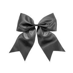 Black Ribbon bow on white