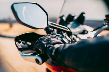 Motorcycle Rider In The Turns