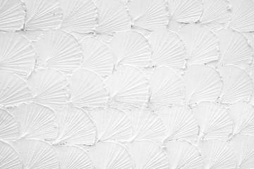 Background of the cement white wall plaster decorative style