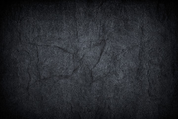 Dark grey black slate background or texture