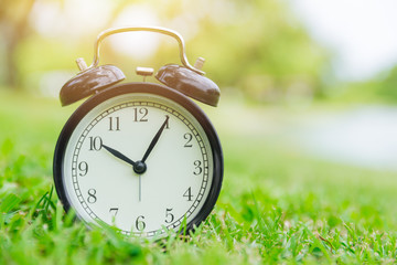 nature times clock outdoor green nature background