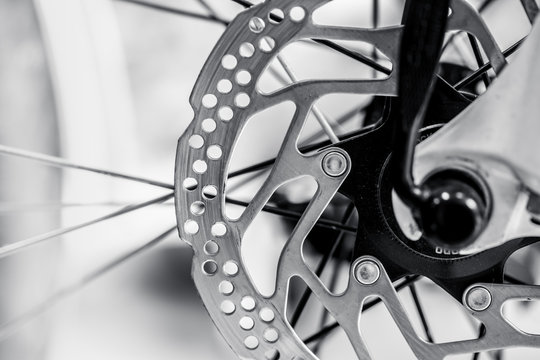 Fototapeta Mountain Bike disc brake close up