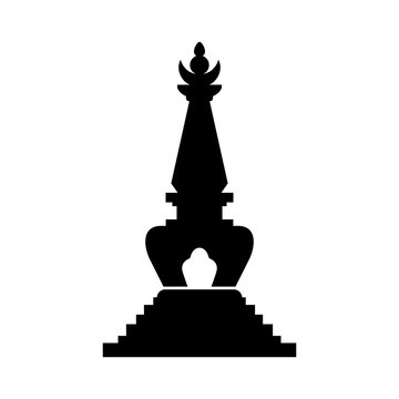 Stupa, hemispherical structure containing relics