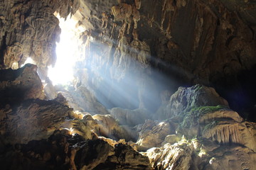 Golden Crab cave in Laos