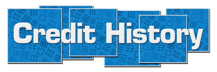 Credit History Blue Texture Blocks 