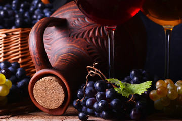 Traditional Georgian wine, this year's harvest