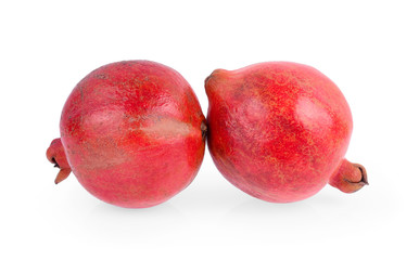 Pomegranate fruit on white background