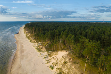 Baltic sea coast next to Bernati, Latvia.