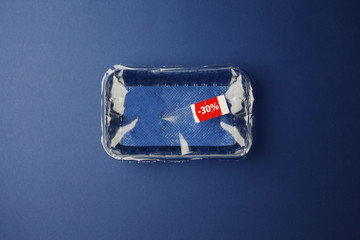 Konsum in Blau