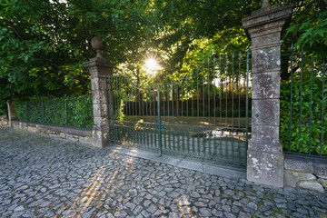 Metal gate and fence in Northern Portugal