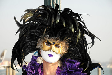 Maskierte, Carneval in Venedig, Venetien, Italien, Europa