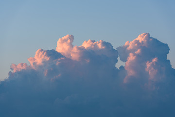 Sunlight hitting the clouds
