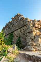 Fototapeta na wymiar Ruins of ancient Roman buildings, Side, Turkey