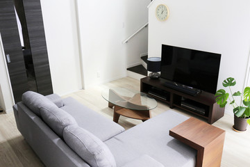 新築の家のリビング・ダイニング