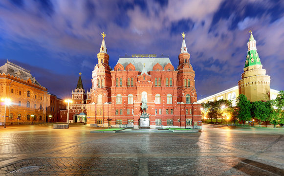 Moscow -  State Historical Museum at Red Square, Russia