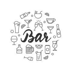 Bar vector illustration