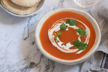 fresh cream of tomato soup
