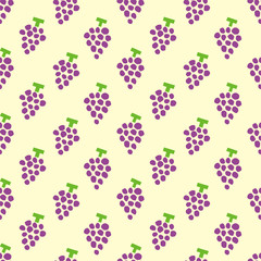 Grapes background. Seamless pattern.Vector. ぶどうのパターン