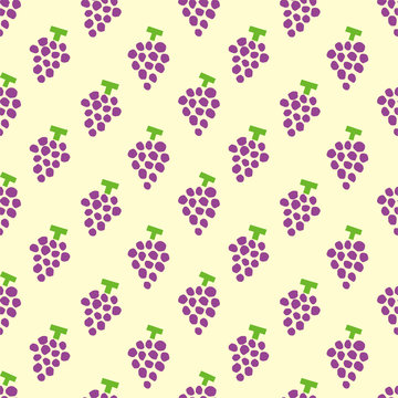 Grapes background. Seamless pattern.Vector. ぶどうのパターン