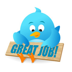 Blue Bird Great Job Announcement Notice Board