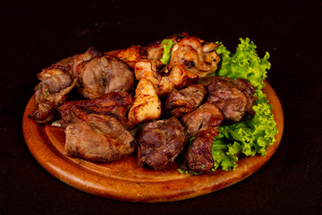 Grilled kebab plate