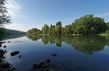 Obraz premium Seine river banks in the Vexin regional nature park 