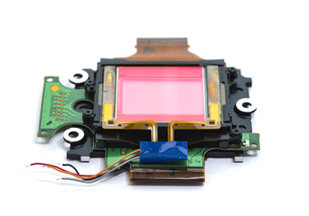 CCD sensors from the modern mass compact digital camera Isolated
