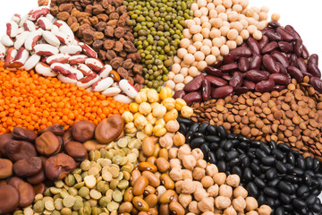 set of legumes isolated