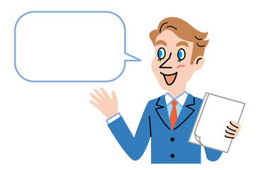 外国人　吹き出し　男性