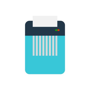 recommend clip art: Icon of paper Shredder, Flat style