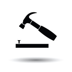 Icon of hammer beat to nail