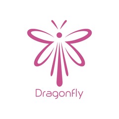 Dragonfly icon logo and symbol