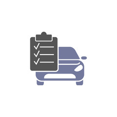 Auto service, isolated icon on white background, auto service, car repair. Vector illustration of modern auto repair icon