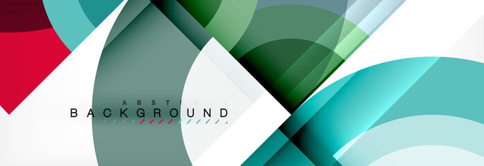 Vector circle abstract background