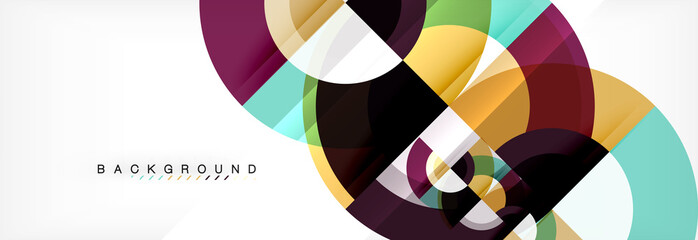 Vector circular abstract background