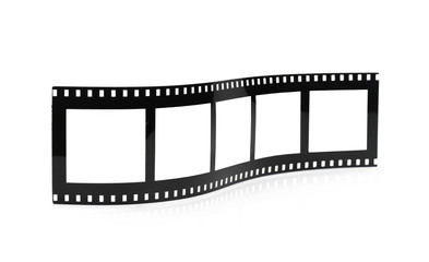 Old empty photo frame film roll mock up