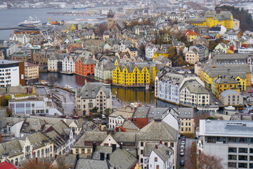 Fototapeta premium Norwegen Stadt