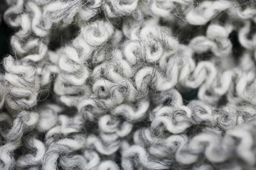 Gray Knitted Wool Background.