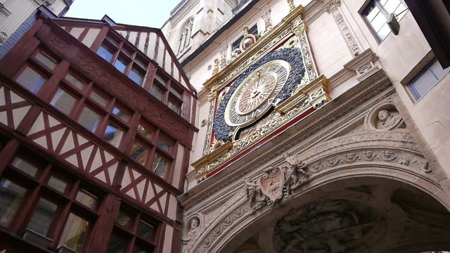 Astronomical clock in Rouen, Normandy France, PAN