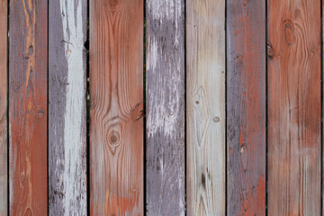Fototapeta premium Old colorful wooden wall as background or texture