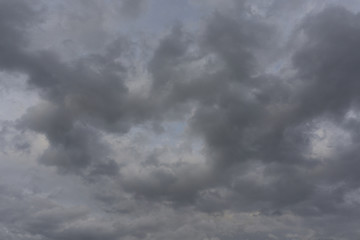 Beautiful Nimbostratus overcast sky clouds on background.