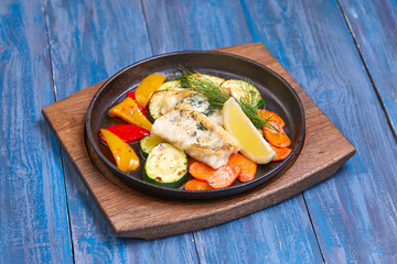 fish with vegetables