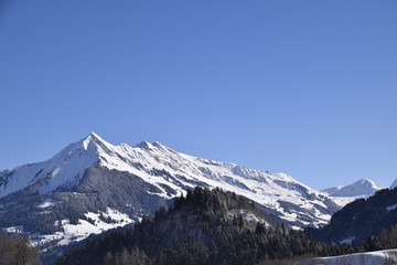 Fototapeta na wymiar Montagne Suisse 2018