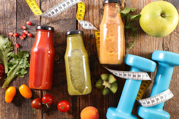 fresh smoothie, healthy lifestyle concept