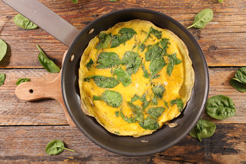 omelet with spinach