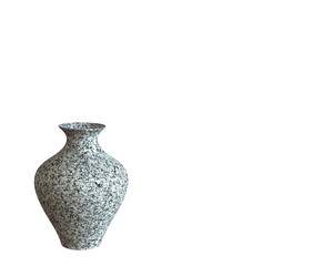 Ceramic vases isolated from white background illustration 3d.   