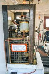 Technik und Antrieb eines Dampfschiffs im Museumshafen 