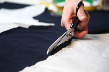 Working in a tailor shop