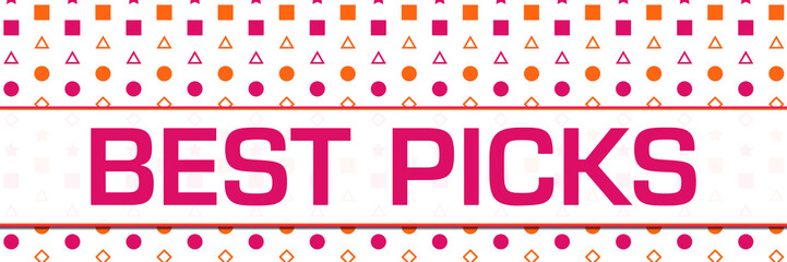 Best Picks Pink Orange Basic Shapes Background Horizontal 