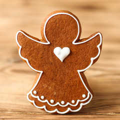 gingerbread. gifts and holiday, happy New Year. festive background. . food background. top view